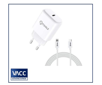 2-KTOOLS BOOST GAN 20W USB-C LIGHTNING SEYAHAT ŞARJI