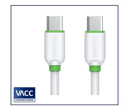 3-Soultech DK061B TYPE-C - TYPE-C 3A PD Data Kablo