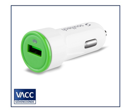 5-Soultech SC325B 2.1mAh Araç Şarj Cihazı Beyaz