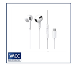 4-WİZZ WE002B TYPE-C EARPHONE SOFT TİP WHİTE