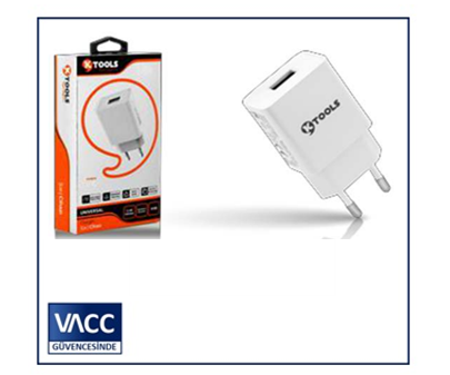 1-KTOOLS LIFE 2.4A 1USB KABLOSUZ SEYAHAT SARJI 12W