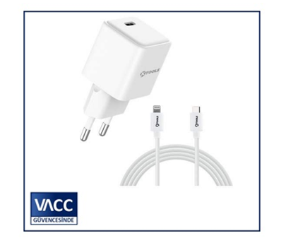 2-KTOOLS BOOST GAN 30W PD USB C LIGHTNING SEYAHAT ŞARJI