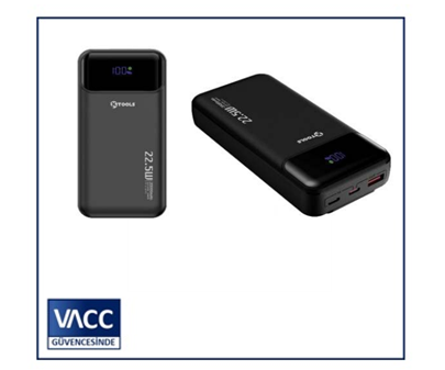 6-BUILDTED IN DAHILI PD KABLOLU 20000 MAH SIYAH POWERBANK